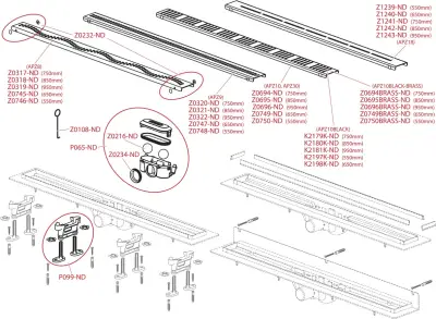 TUŠ KAN.ALCA PVC 65 APZ30 WALL