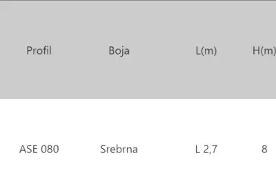 LAJ STEPENIŠNA 8 ASE ZL.2,7m