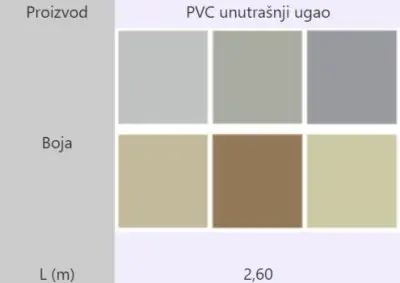 LAJ PVC UNUT.401 BELA