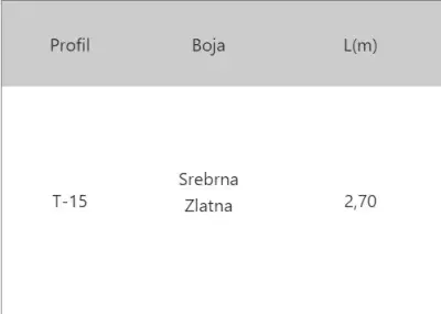 LAJ T-15 SR.MAT 2,7m