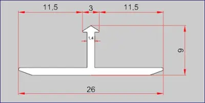 LAJ T-P2-00 SR.MAT 2,7m