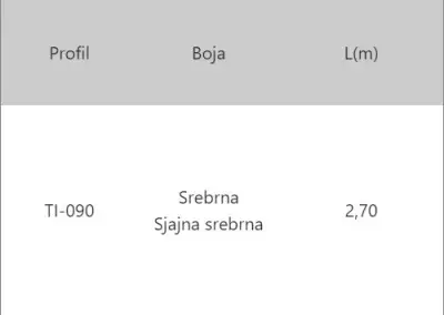 LAJ TI-090 SR.MAT 2,7m