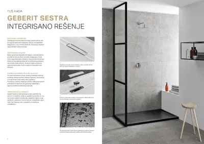 TUŠ KADA SESTRA 100X80 GRAFIT