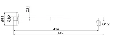DRŽAČ TUŠ RUŽE ZIDN.PURE 12208