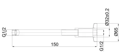 DRŽAČ TUŠ RUŽE PLAFONSKI 12209