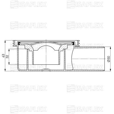SLIVNIK ISAFLEX 50 HORIZ.7152