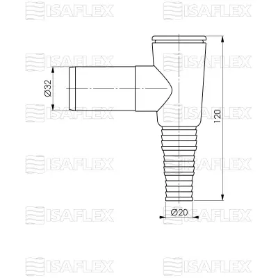 SIFON VEŠ MAŠINE NAD.NIKL.2115