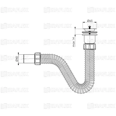 ISAFLEX SIFON SUDOP.65 2202