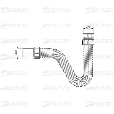 ISAFLEX SIFON BIDE 6/4 2212