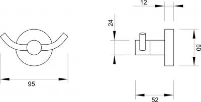 M 50735B DRŽAČ BADE MANT.DARK
