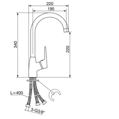 PRIMA BAT.LABUD 4501-3C ŠAMP