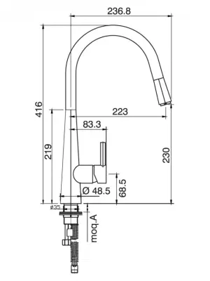 PRIMA BAT.LABUD SA TUŠEM 4505