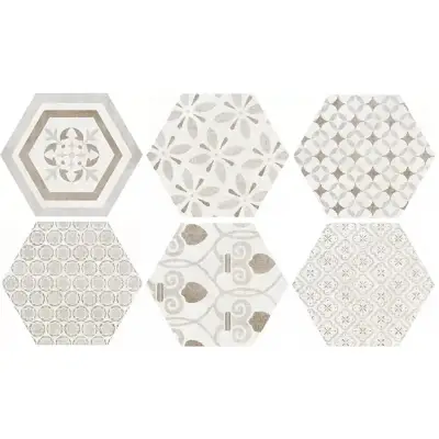 ALPHA MIX BEGE HEXAG.25.8X29 1