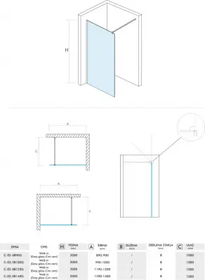 PAR.WALK IN 80 C-02-SB80G 8mm
