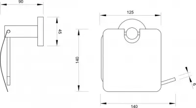 M C-12-08 DRŽ.TOALET PAPIRA