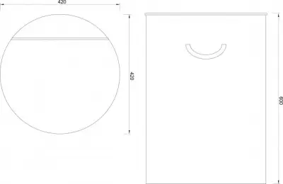 KORPA ZA VEŠ BAMBUS C-07-530N