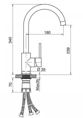 TUBO BAT.LABUD 3C 6118-3B