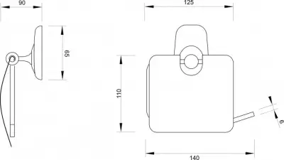 M 80633 DRŽAČ TOALET PAPIRA