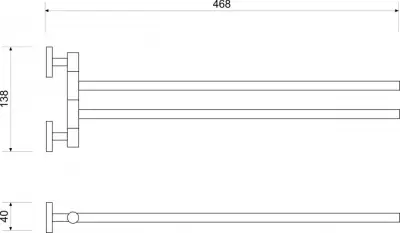 M WT-3821 DRŽAČ PEŠKIRA DUPLI