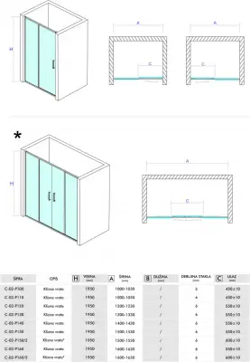 PARAVAN C-02-P110 110X195 6mm