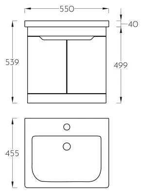 ORMARIĆ SOFT 55V DD 0833