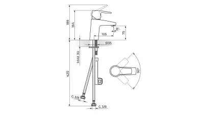 CUBO BAT.LAVABO JC30101