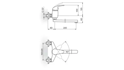 KING BAT.ZIDNA 200mm J321020