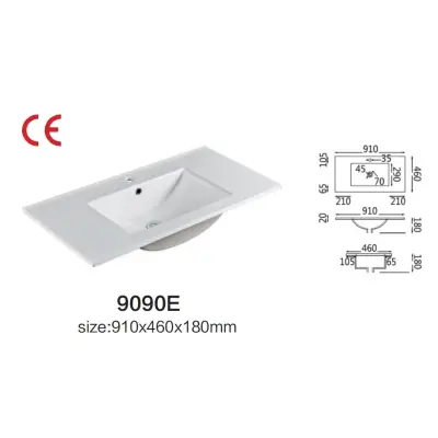 LAVABO UGRADNI TANKI 91X46