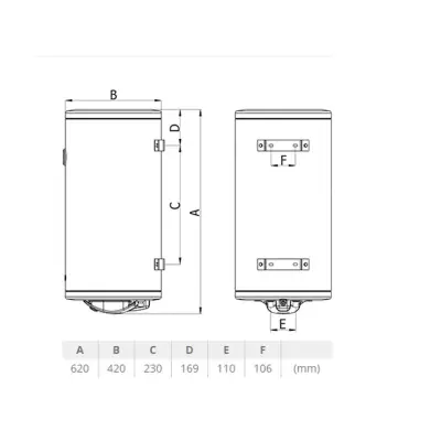 BOJLER TERMORAD BT-50L INOX
