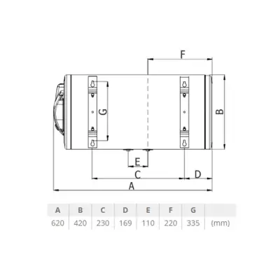 BOJLER TERMORAD BTCR-50L Z HOR