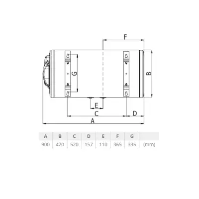 BOJLER TERMORAD BT-80L Z HOR.L