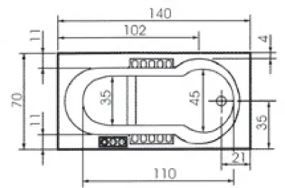 KADA LIBRA POLUSEDE.140X70 UGR