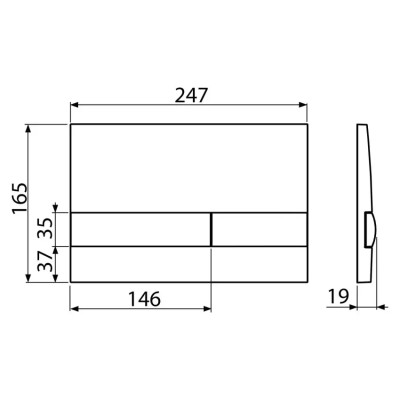 TASTER ALCA PLAST M1710 B.SJAJ