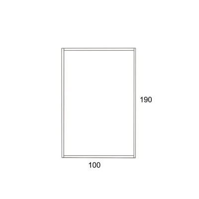 PARAVAN ZA TUŠ FIX 100X190 5mm