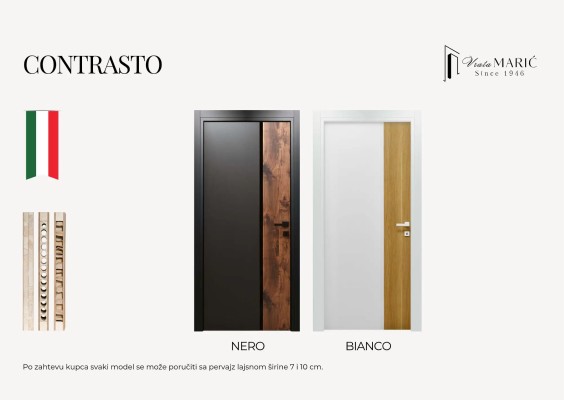 VRATA BM KONTRAST CRNO ORAH