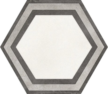 HEXAGON FRAME WHITE 25x22 0,84