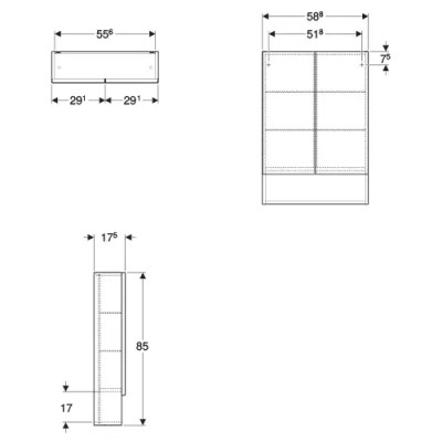ORMARIĆ SELNOVA SQUARE 58 ORAH
