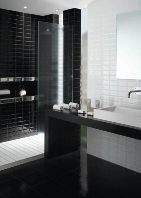 PARIS NOIR BRILLANT 7,5X15 0,5