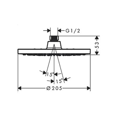 TUŠ RUŽA 200mm VERNIS 26271670