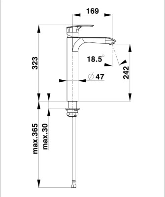 ELITE BAT.LAVABO VISOKA 00089B