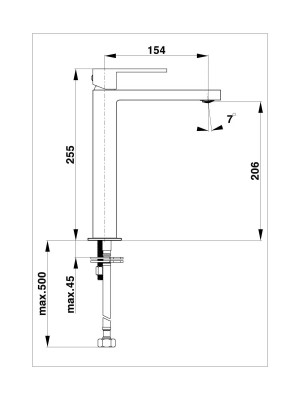 SQ BAT.LAVABO VISOKA 00058B