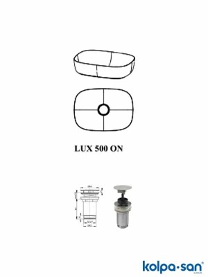 LAVABO LUX 500 ON KERROCK108GL