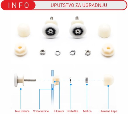 TOČKIĆI ZA TUŠ KABINE SIMPLE K