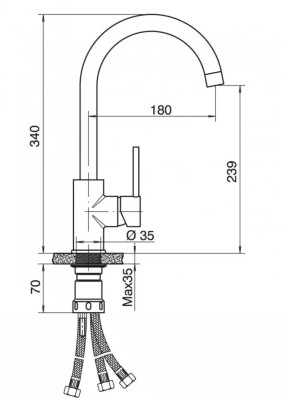 TUBO BAT.LABUD 3C 6118-3W BELA