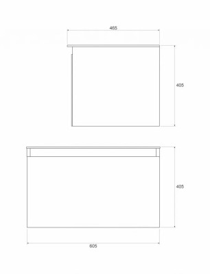 ORMARIĆ TISA 600 BLACK BEZ LVB