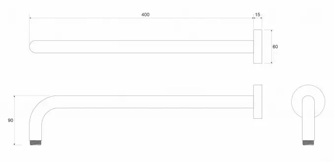DRŽAČ TUŠ RUŽE ZI.C-05-5150CR