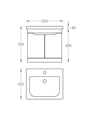 ORMARIĆ SOFT 55V DD 0833