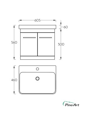 ORMARIĆ LUXOR 60V DRV.DD 1004