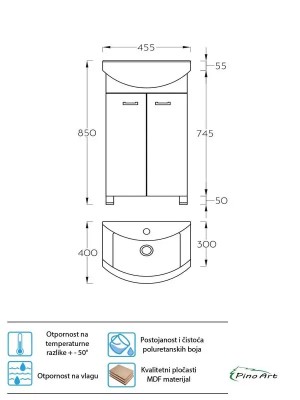 ORMARIĆ KLASIK 45 DD 0131
