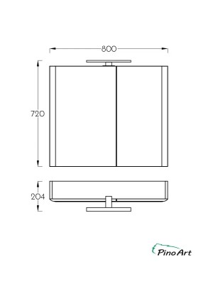 ORMARIĆ LUXOR 80 DRVO GD 1013